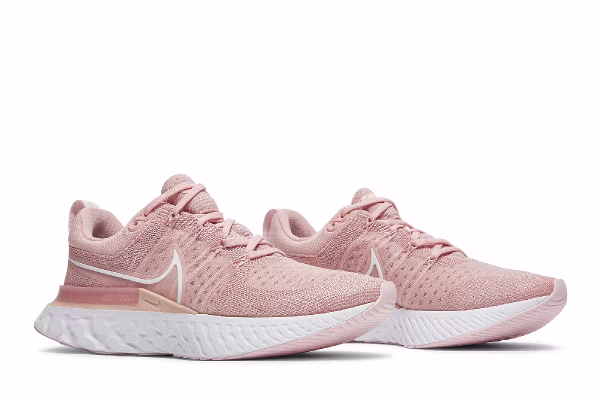 Nike Women's React Infinity Run Flyknit 2 Pink Glaze, view 9