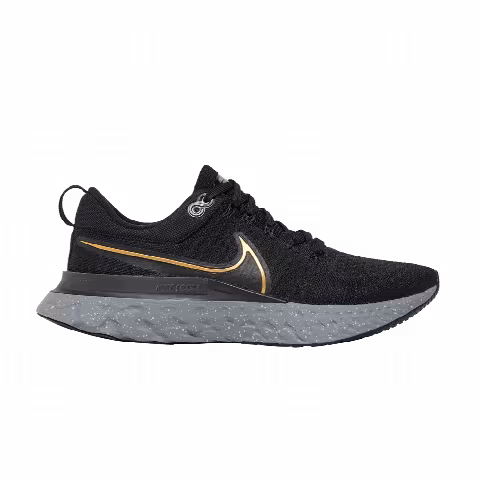 Nike React Infinity Run Flyknit 2 'Black Metallic Gold'