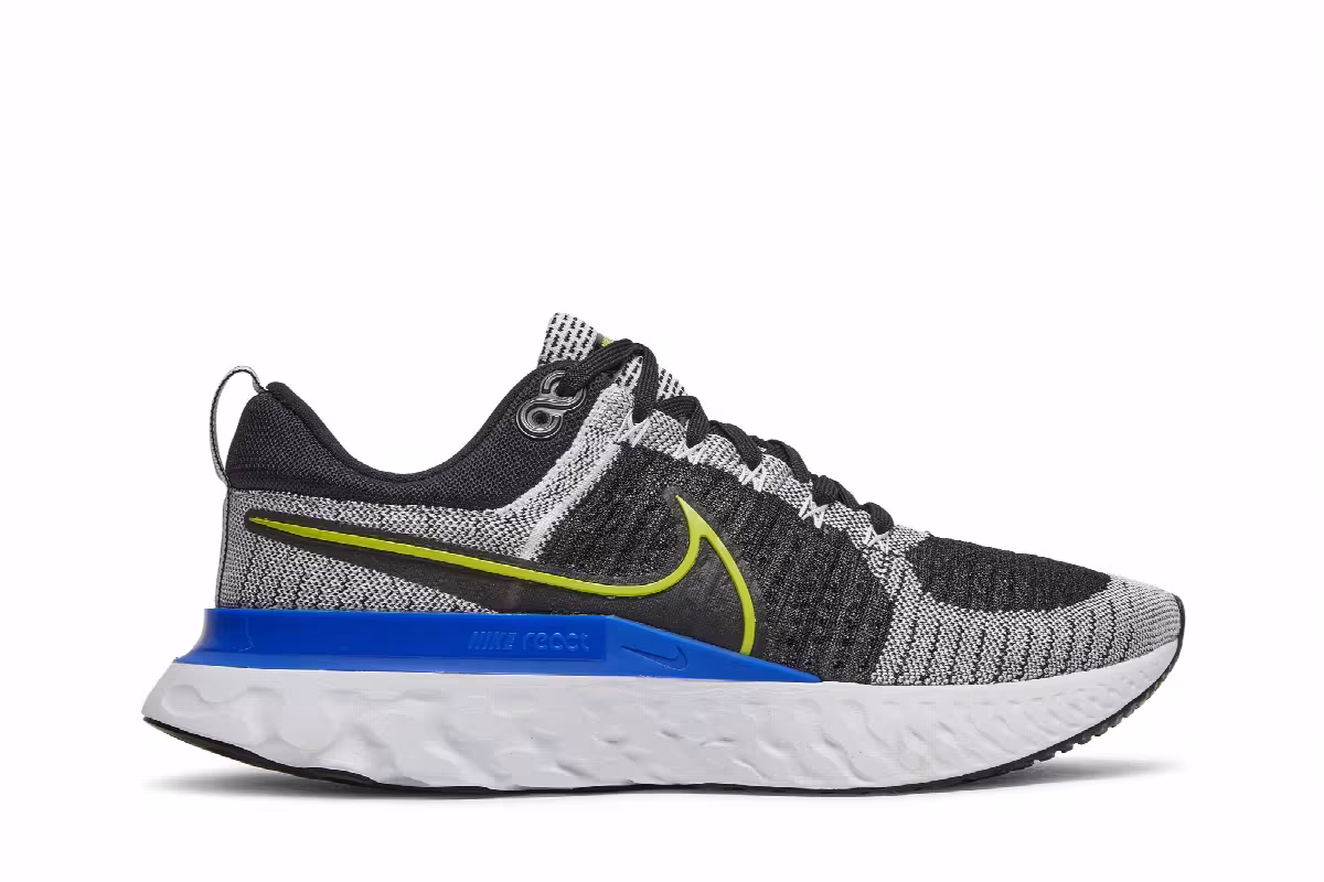 Nike React Infinity Run Flyknit 2 Racer Blue Cyber, view 2