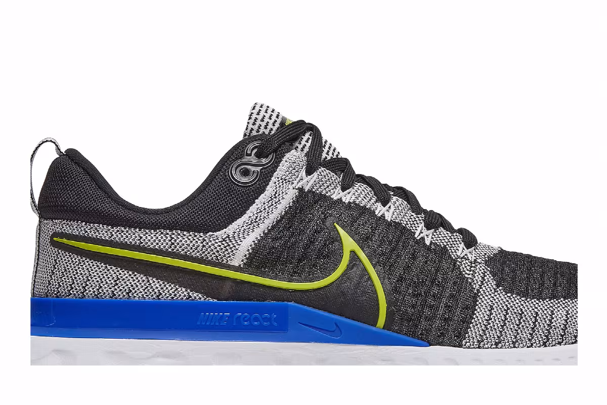 Nike React Infinity Run Flyknit 2 Racer Blue Cyber, view 3