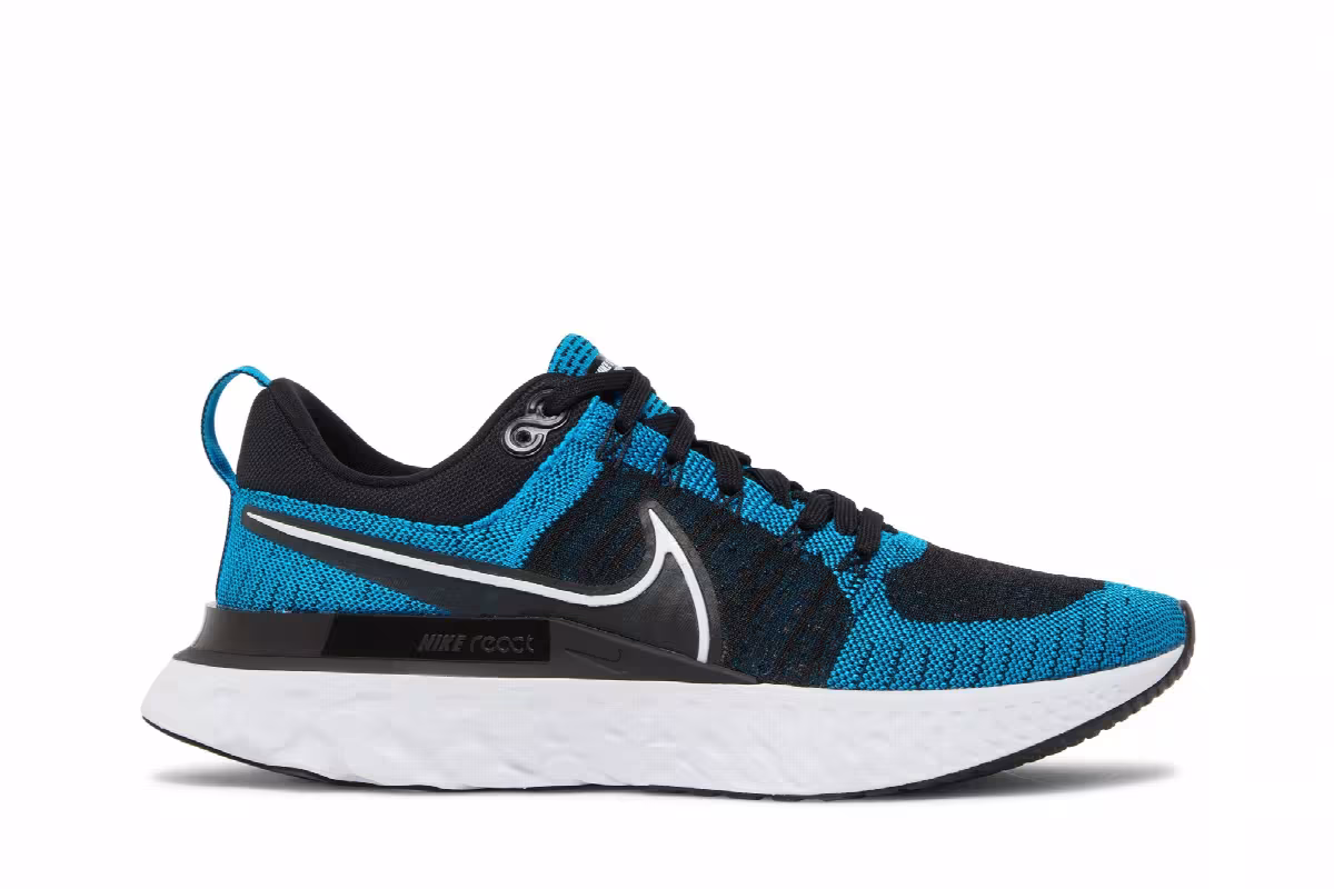 Nike React Infinity Run Flyknit 2 Blue Orbit Black, view 2
