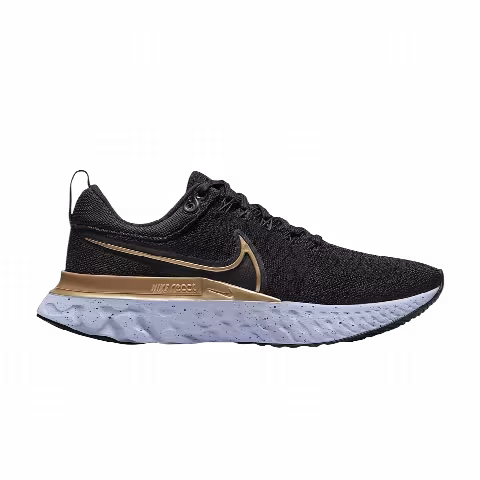 Nike Wmns React Infinity Run Flyknit 2 'Black Metallic Gold'