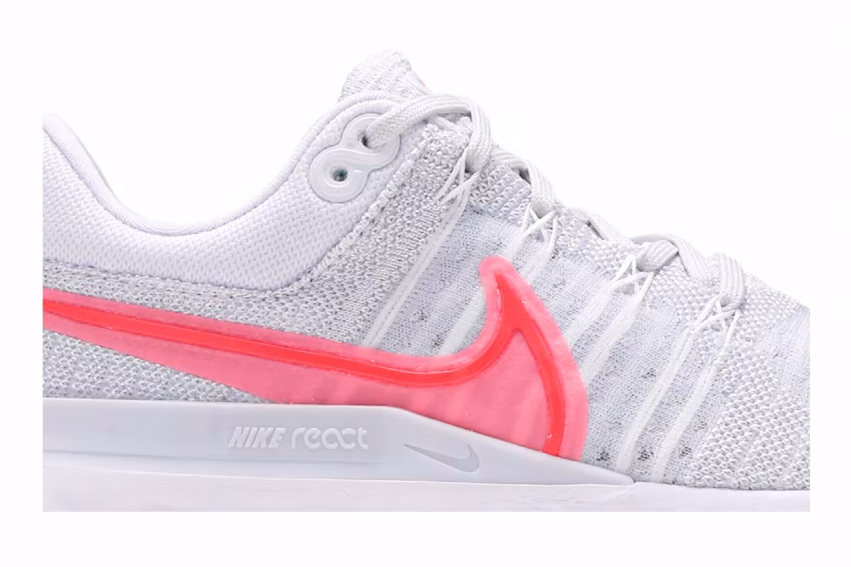 Nike Women's React Infinity Run Flyknit 2 Sunset Pulse, view 3