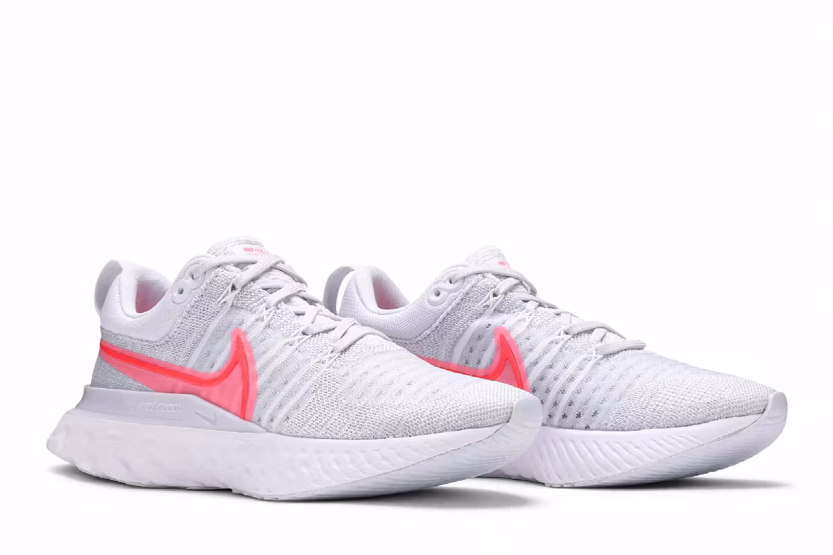 Nike Women's React Infinity Run Flyknit 2 Sunset Pulse, view 9