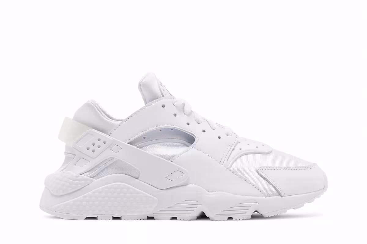 Nike Air Huarache Triple White, view 2