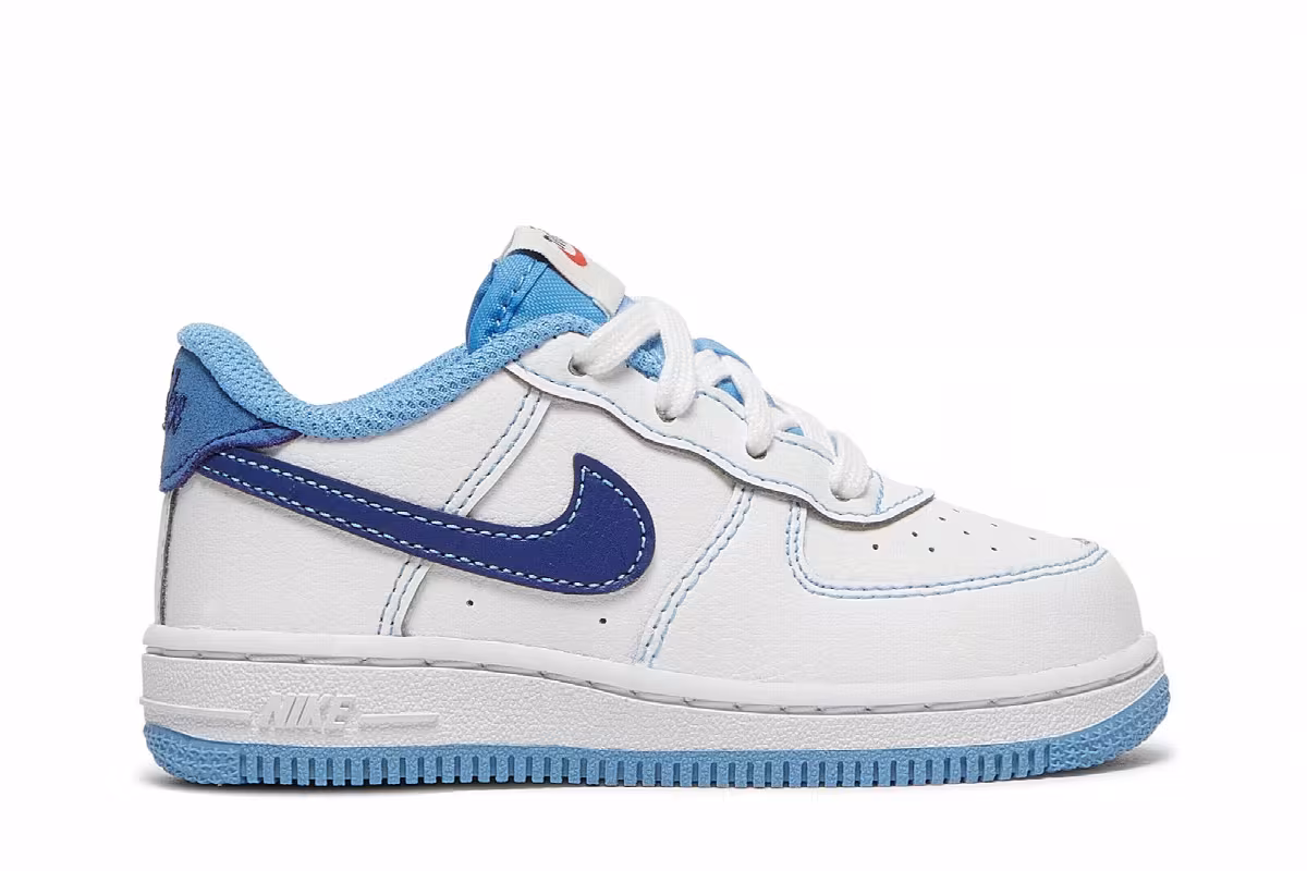 Nike Force 1 TD White University Blue, view 2