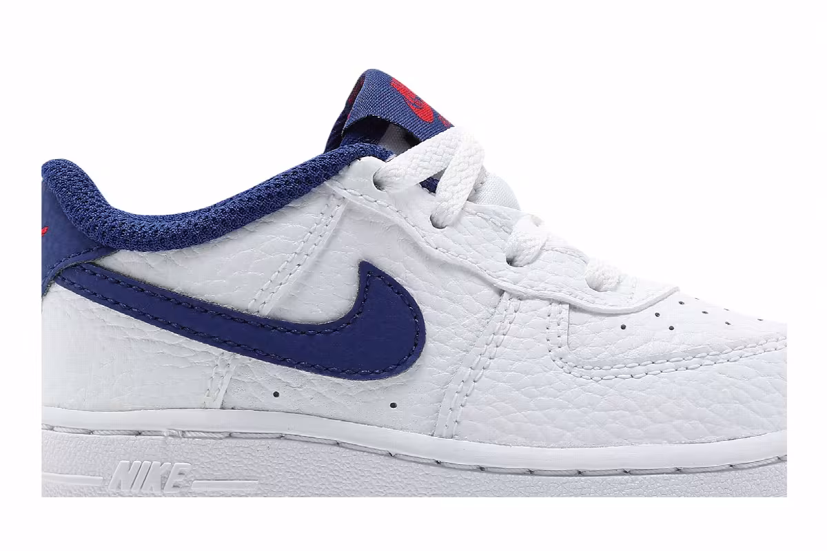 Nike Force 1 TD White Deep Royal Blue, view 3