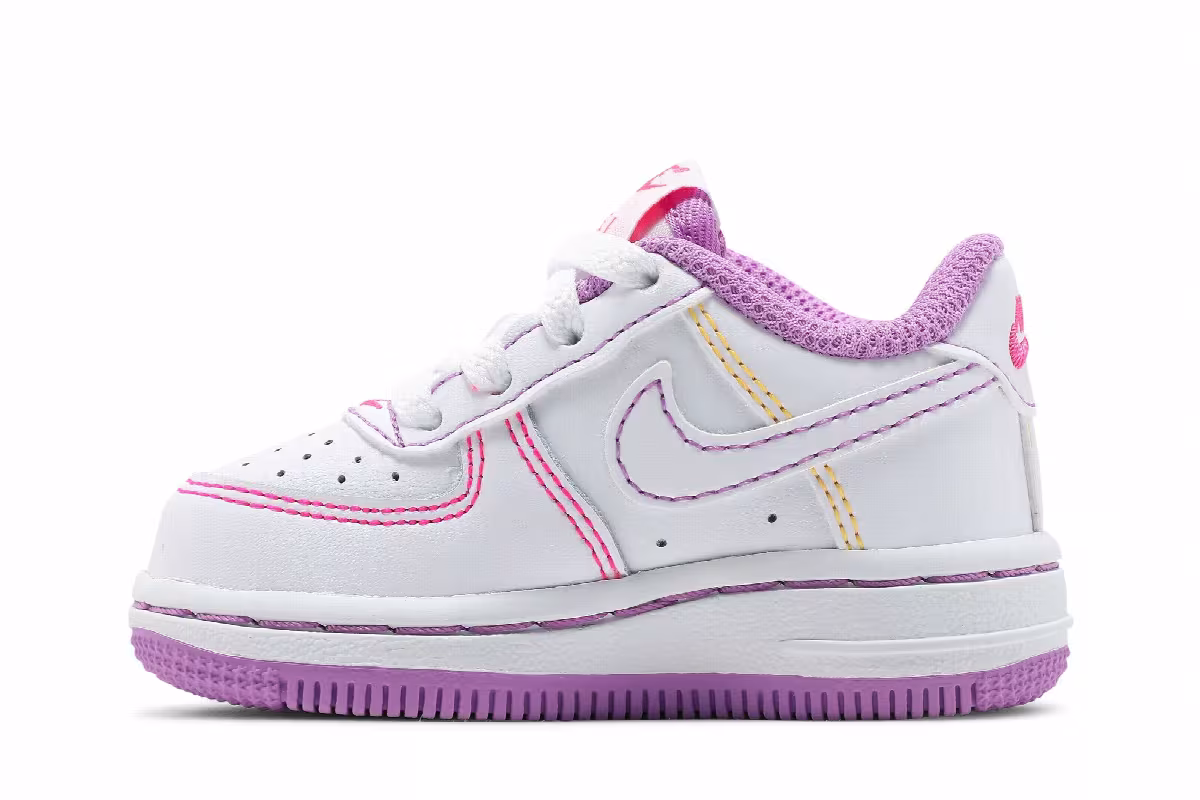 Nike Force 1 TD Contrast Stitch - Fuchsia Glow, view 4