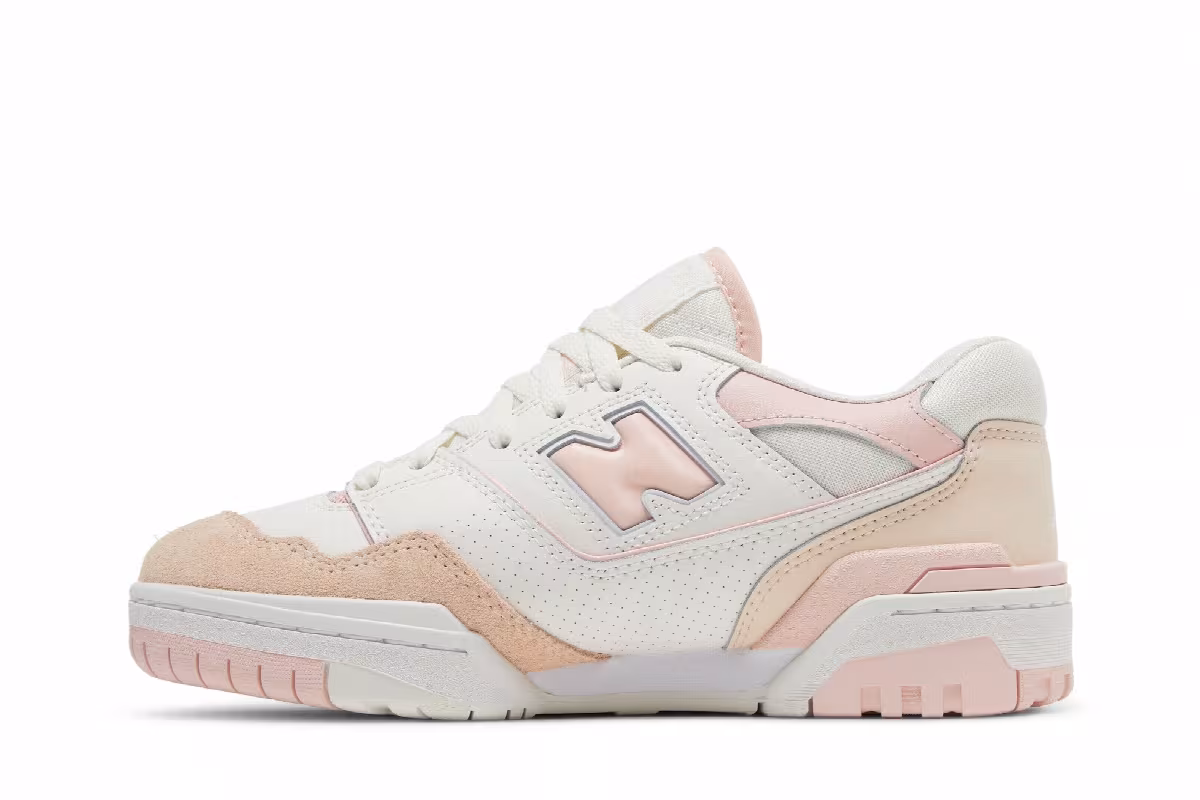 New Balance Women's 550 White Pink, view 4