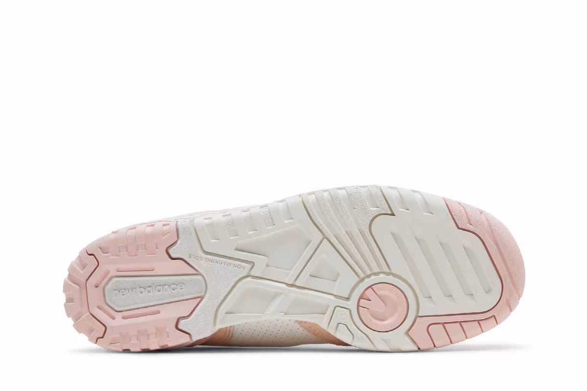 New Balance Women's 550 White Pink, view 5