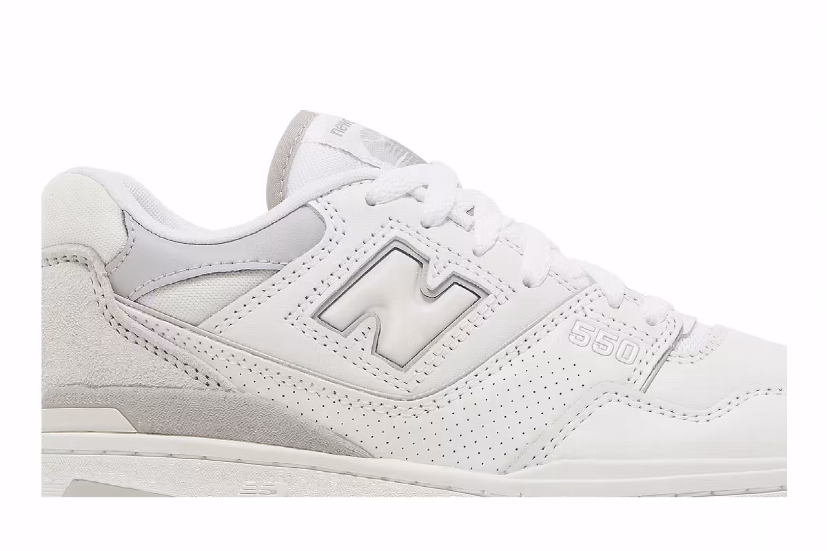 New Balance Women's 550 White Rain Cloud, view 3