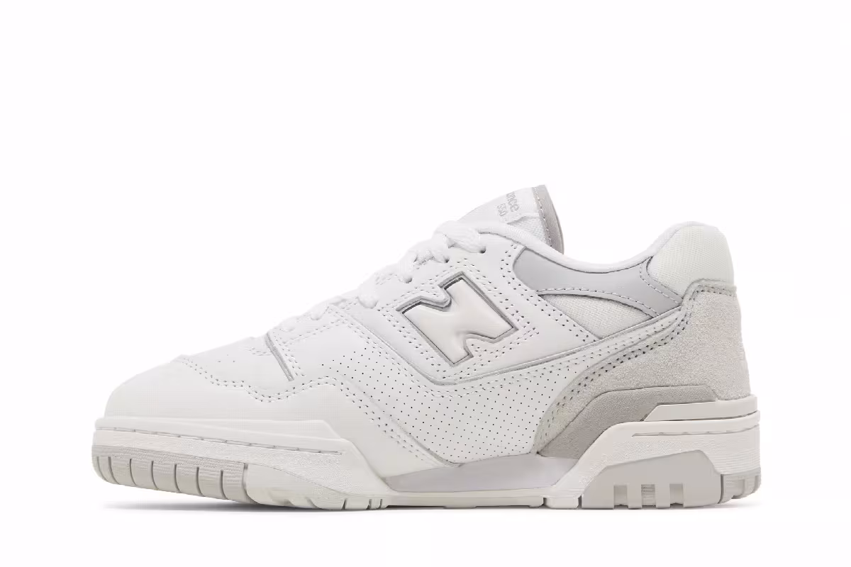 New Balance Women's 550 White Rain Cloud, view 4