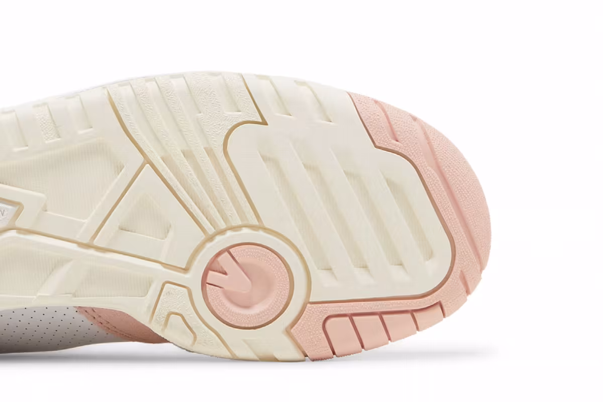 New Balance Women's 550 Pink Sand White, view 6