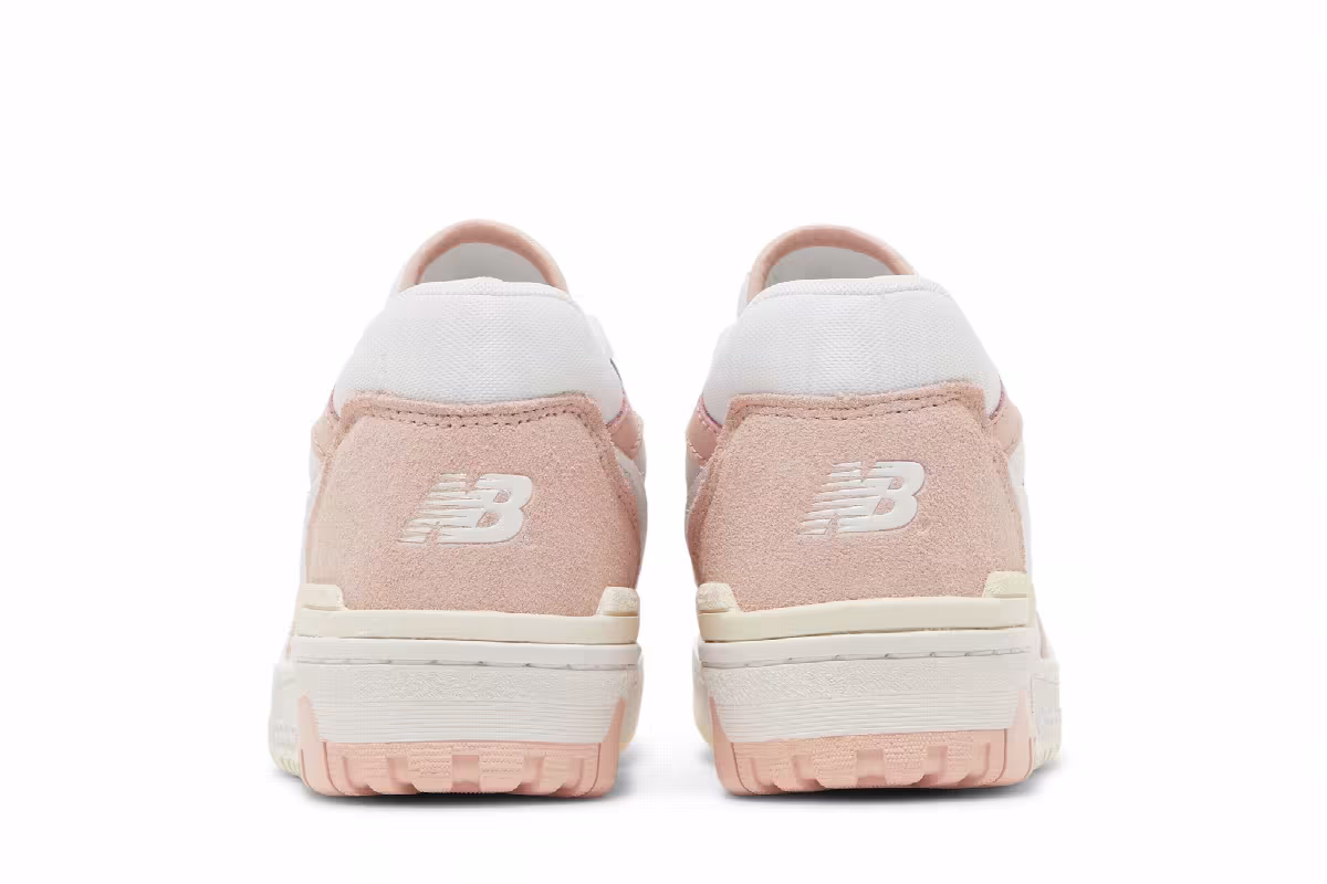 New Balance Women's 550 Pink Sand White, view 7