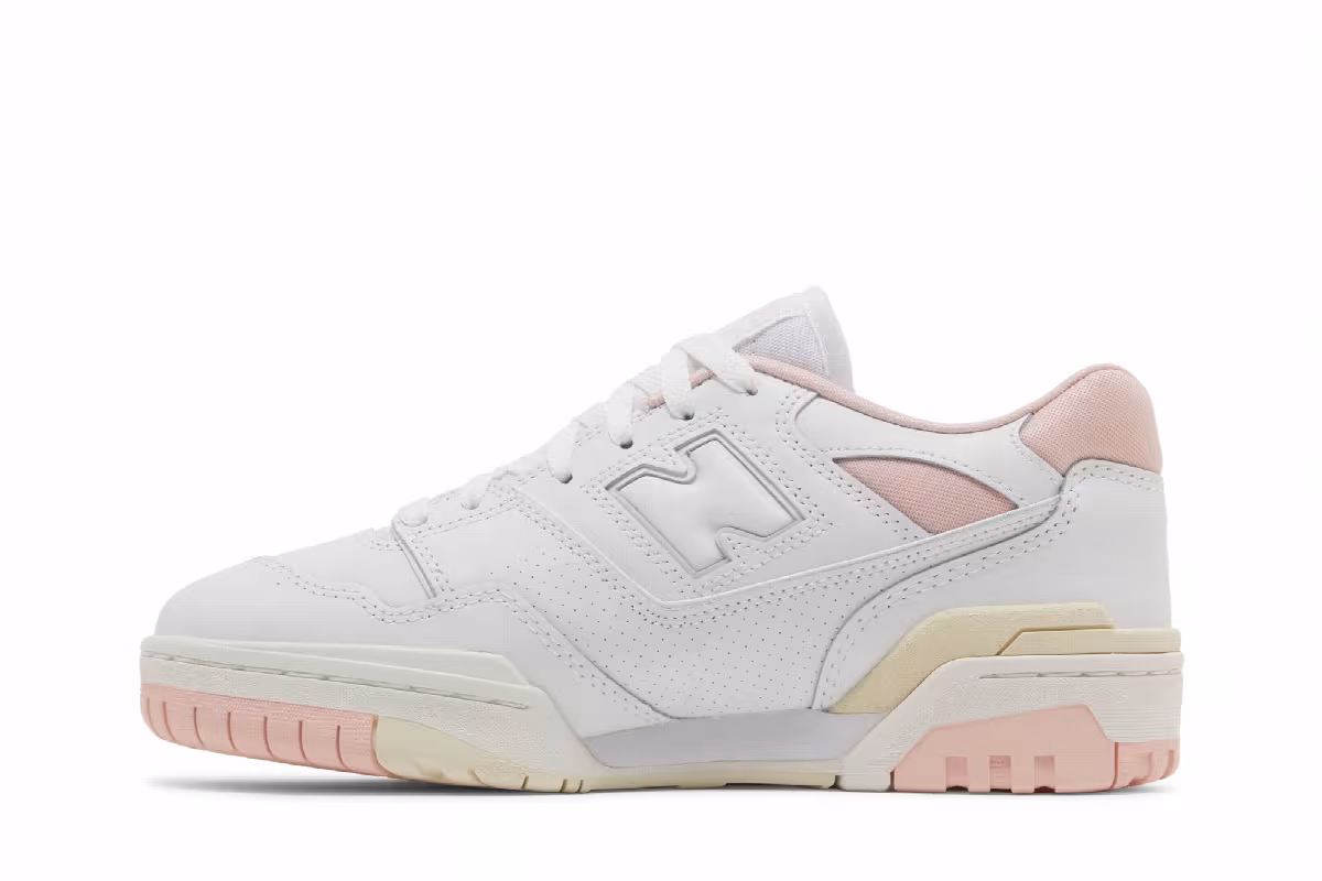 New Balance Women's 550 White Pink Cream, view 4