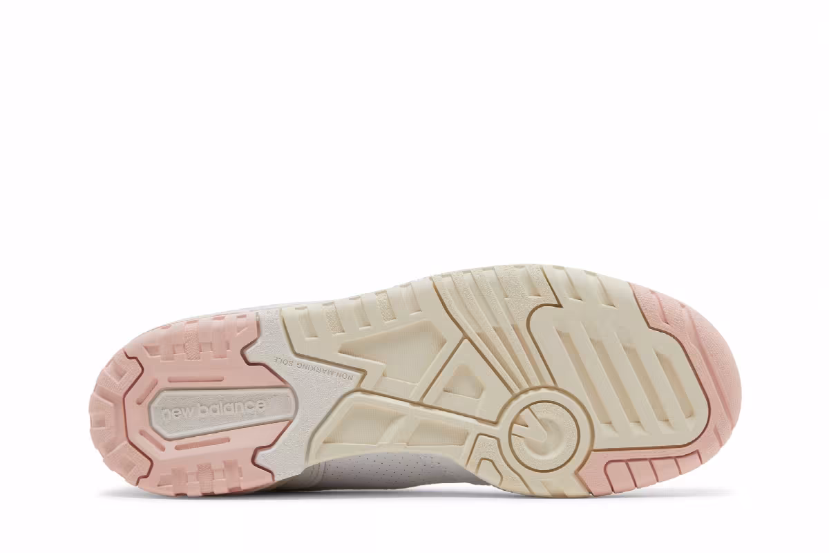 New Balance Women's 550 White Pink Cream, view 5