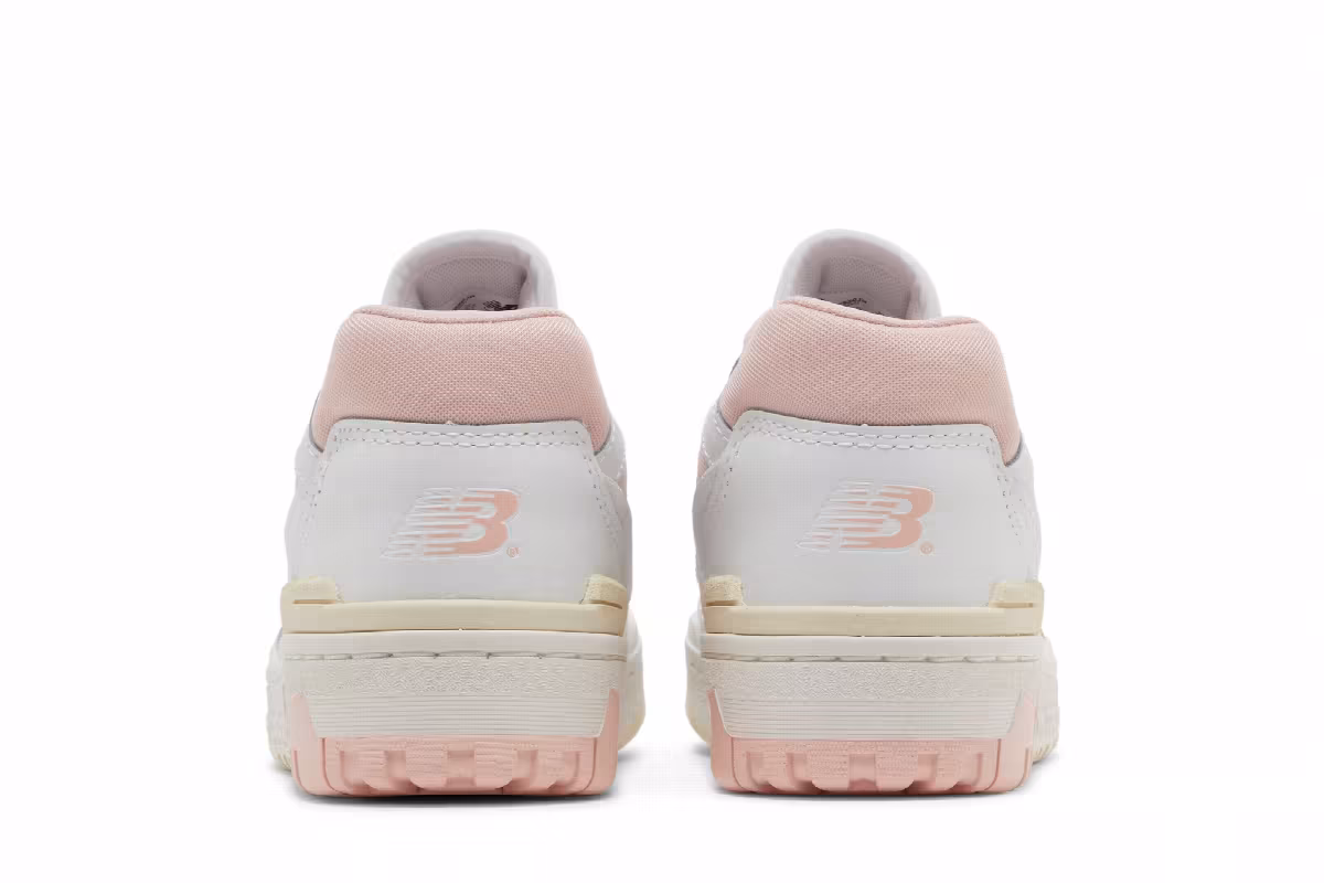 New Balance Women's 550 White Pink Cream, view 7