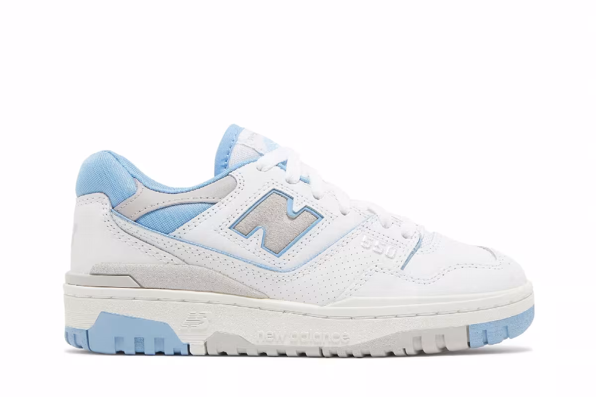New Balance Women's 550 White University Blue, view 2