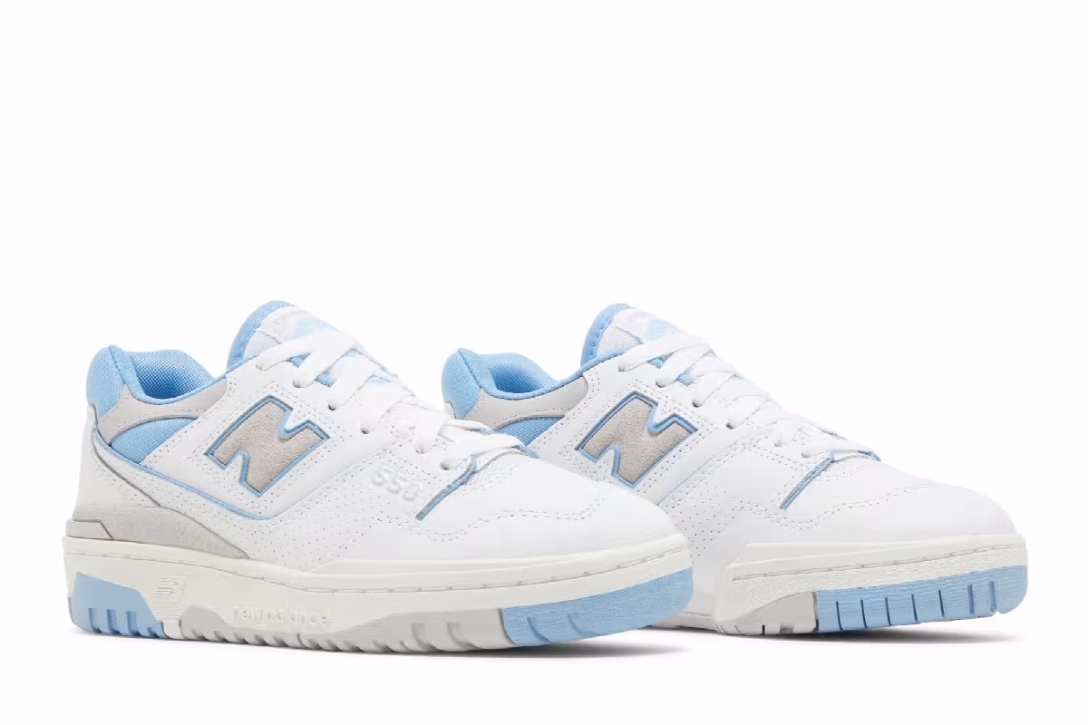 New Balance Women's 550 White University Blue, view 9