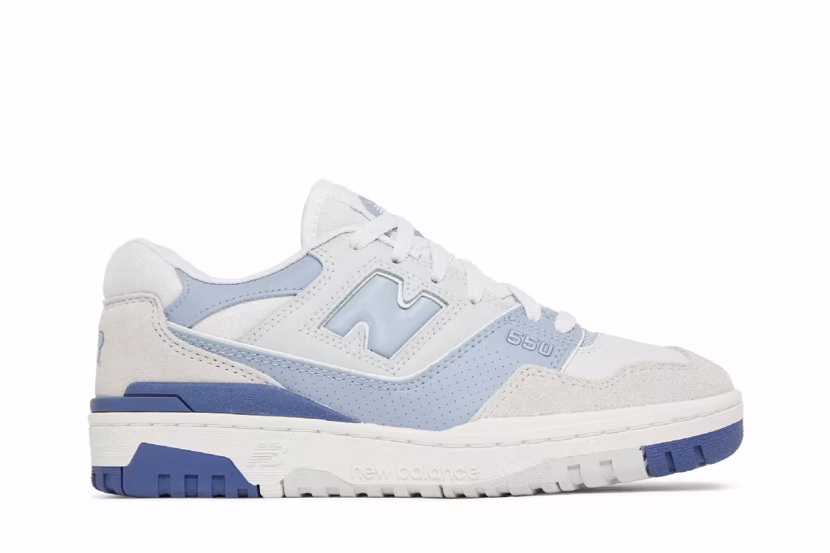 New Balance Women's 550 Summer Fog Dusk Blue, view 2