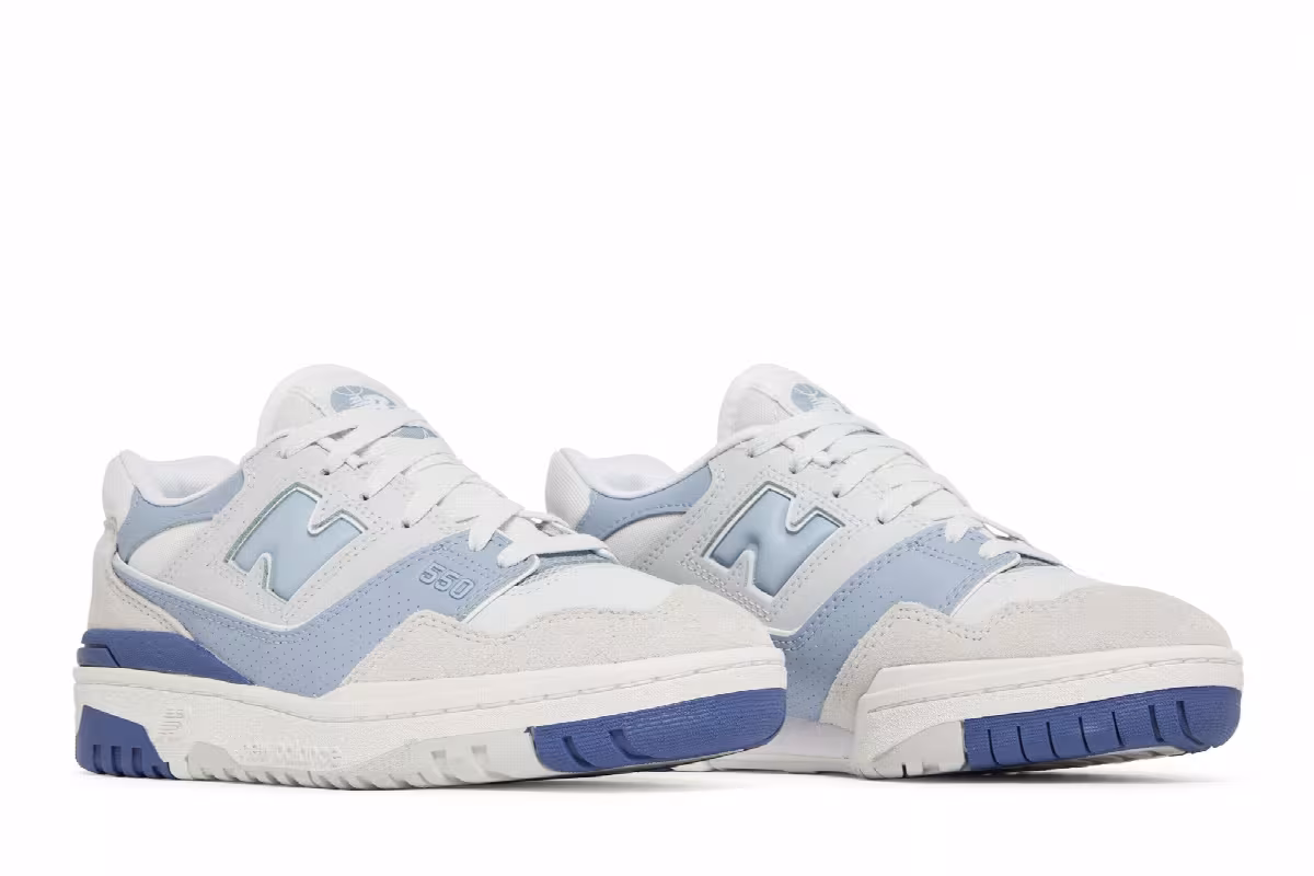 New Balance Women's 550 Summer Fog Dusk Blue, view 9