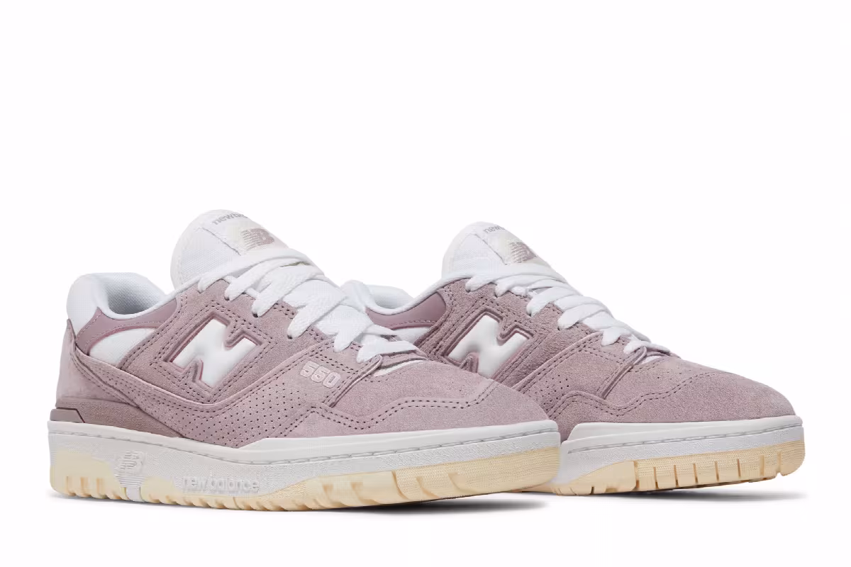 New Balance Women's 550 Lilac Chalk, view 9