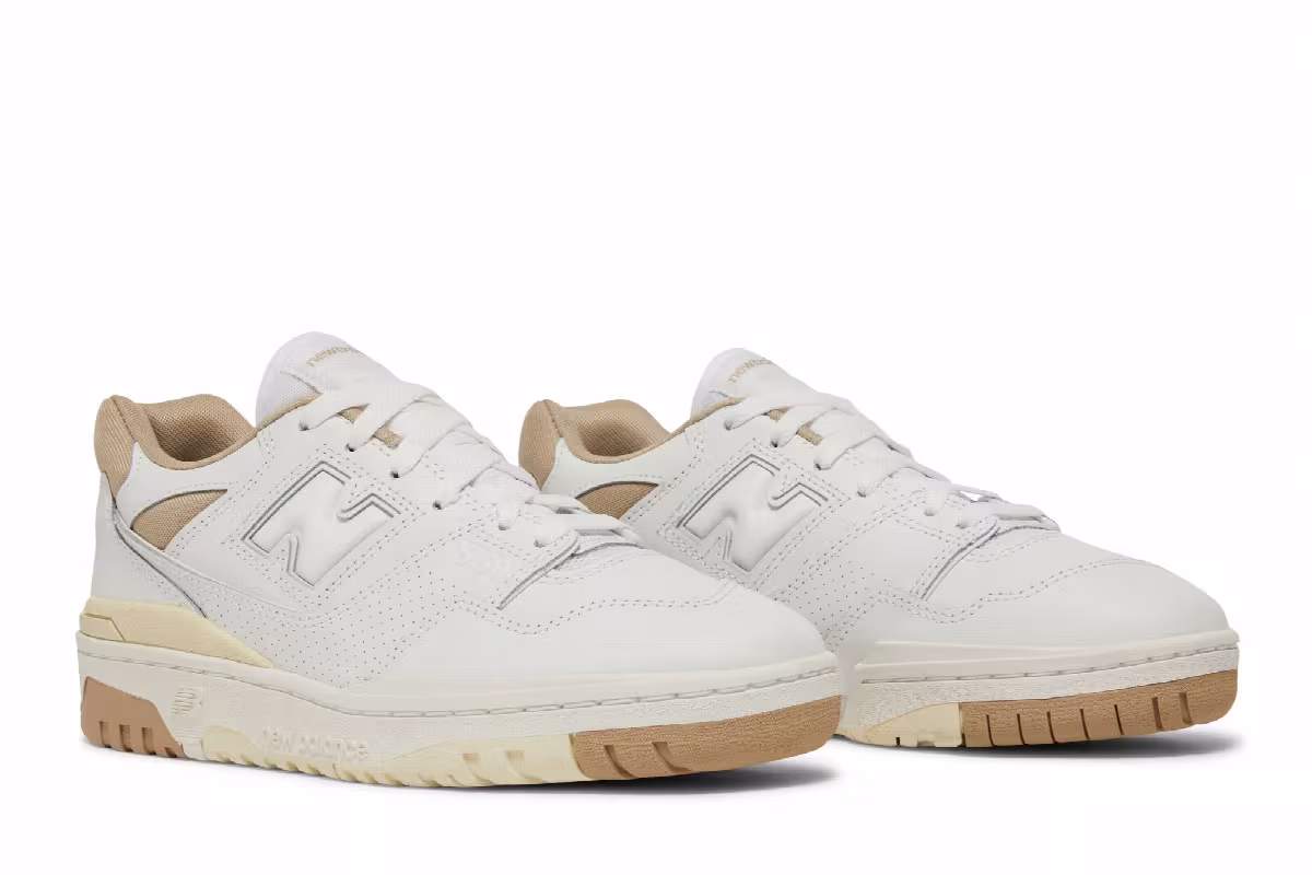 New Balance Women's 550 White Raw Cashew, view 9