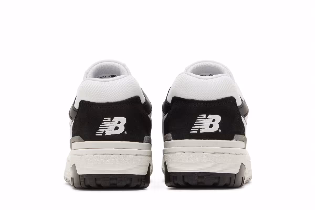 New Balance 550 Big Kid White Black Rain Cloud, view 7