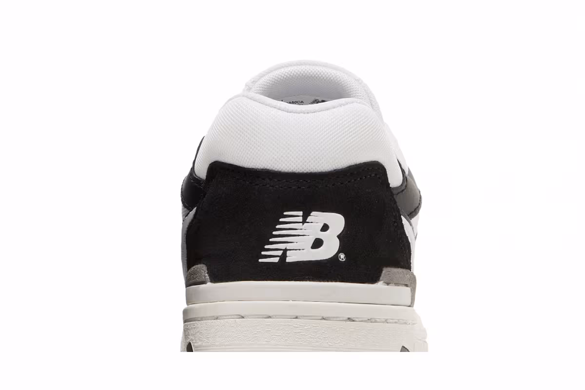 New Balance 550 Big Kid White Black Rain Cloud, view 8