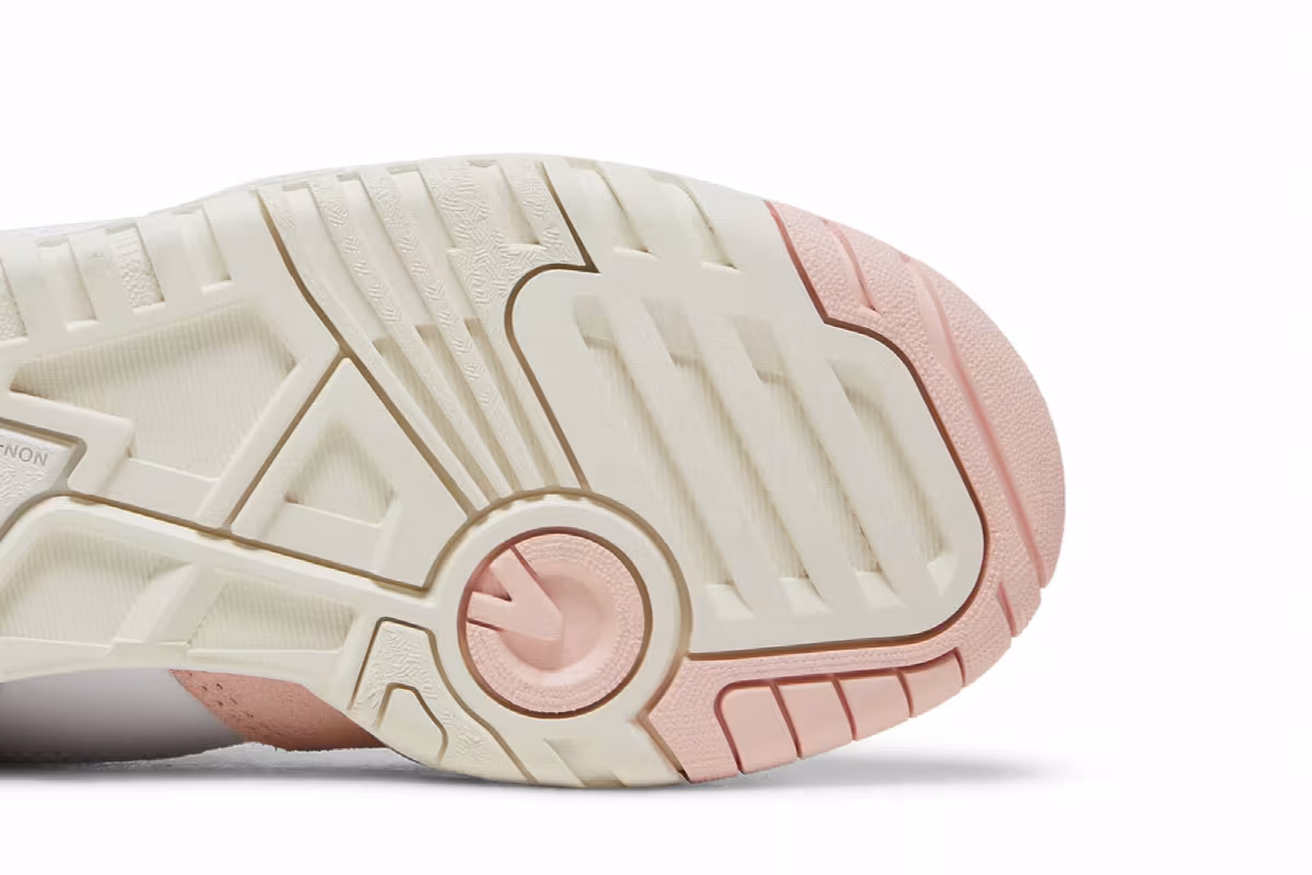 New Balance 550 Big Kid Pink Sand White, view 6