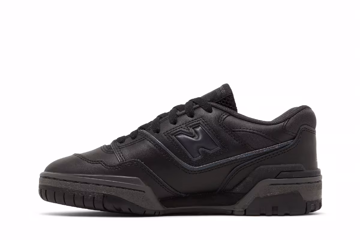 New Balance 550 Big Kid Black, view 4