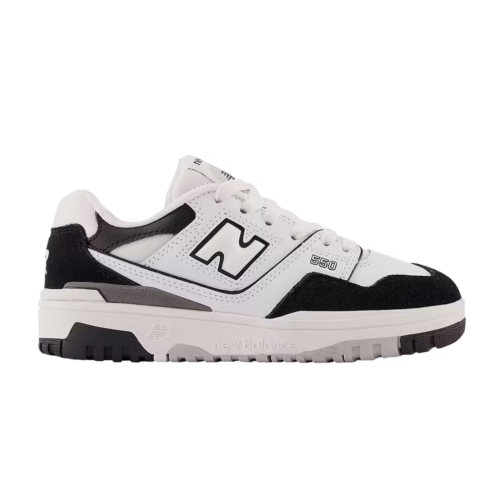 New Balance 550 Little Kid White Black Rain Cloud