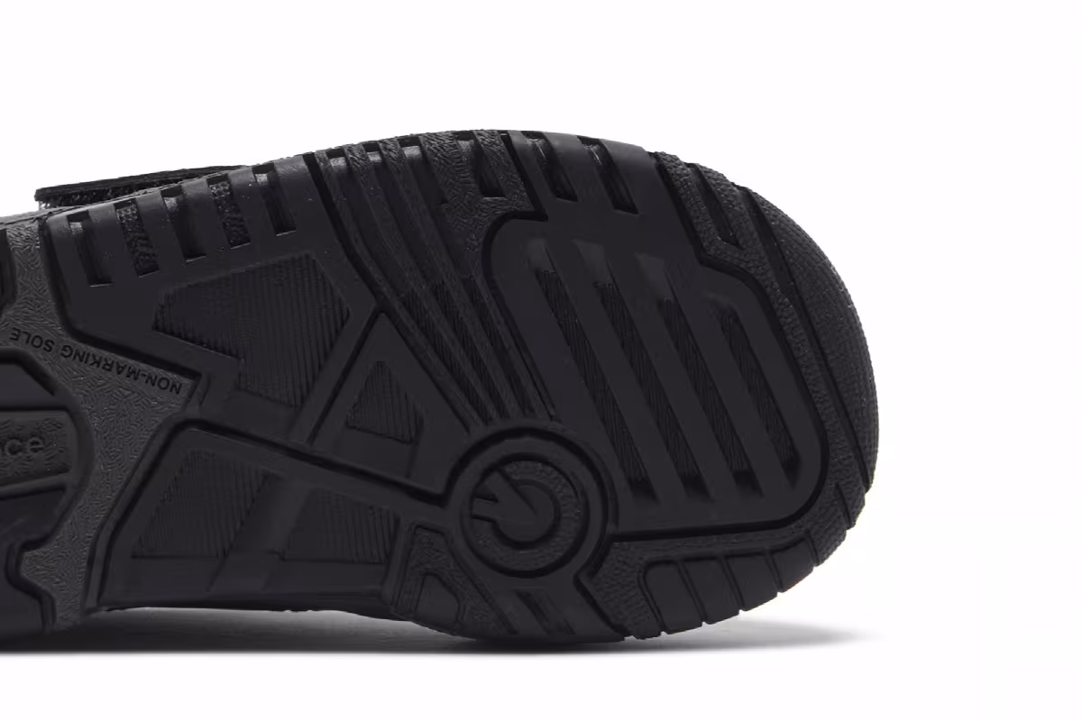 New Balance 550 Bungee Lace Toddler Triple Black, view 6