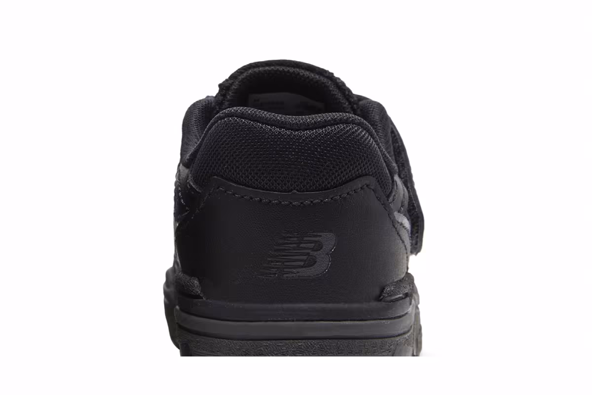 New Balance 550 Bungee Lace Toddler Triple Black, view 8