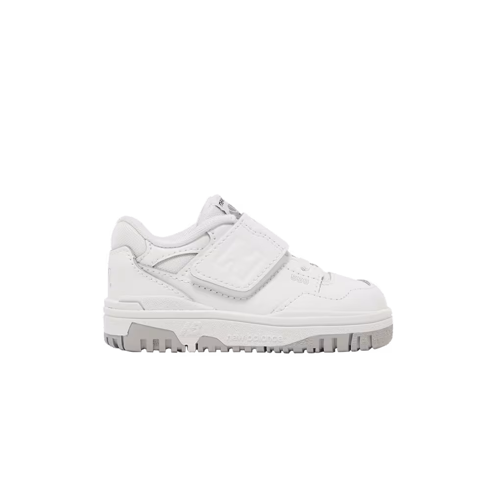 New Balance 550 Bungee Lace Toddler White Grey