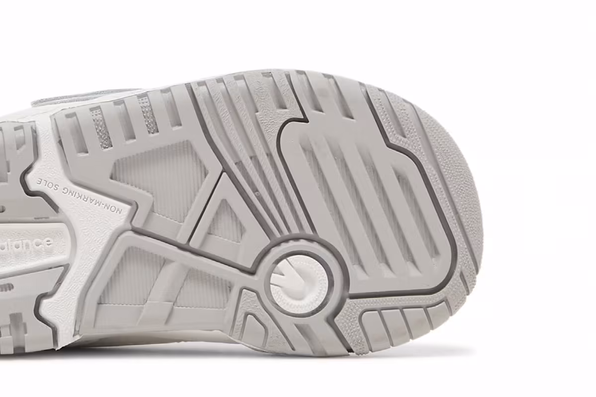 New Balance 550 Bungee Lace Toddler White Grey, view 6