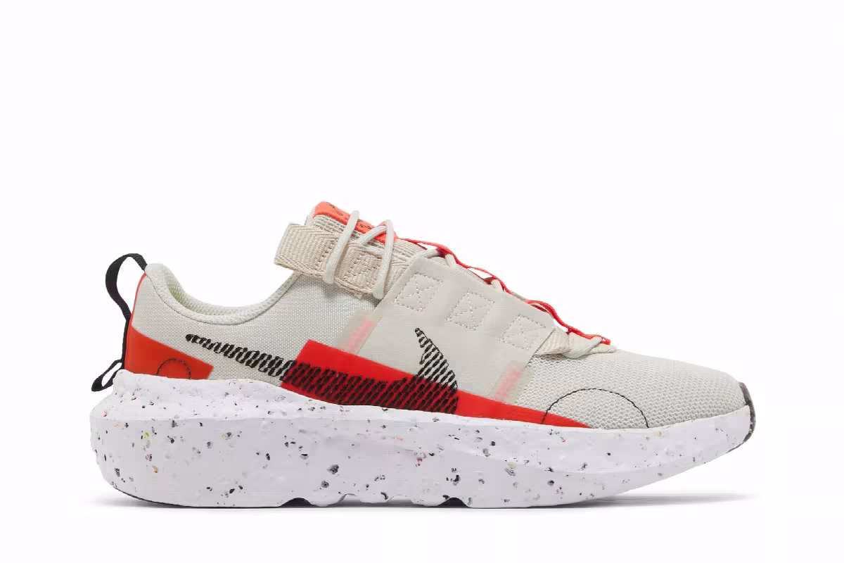 Nike Women's Crater Impact Light Bone Bright Crimson, view 2