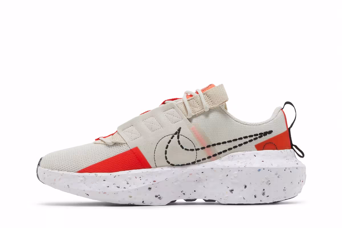 Nike Women's Crater Impact Light Bone Bright Crimson, view 4