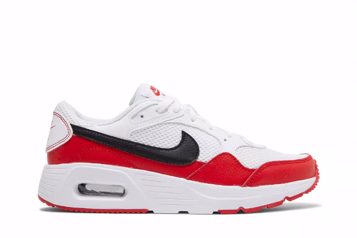 Nike Air Max SC GS White University Red, view 2