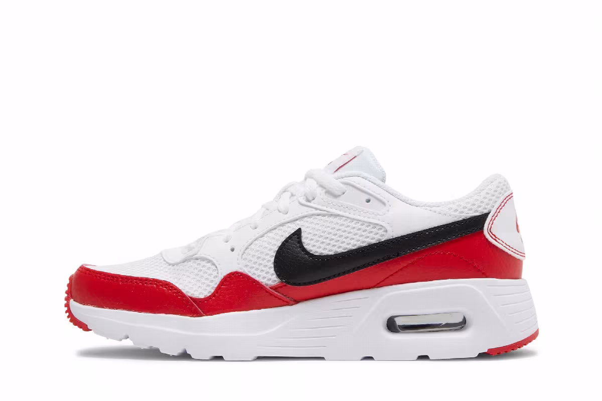 Nike Air Max SC GS White University Red, view 4