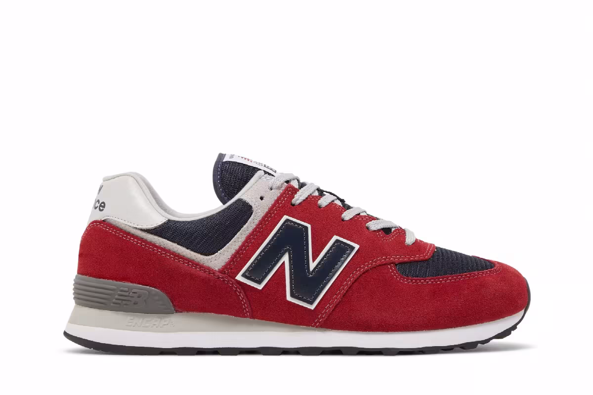 New Balance 574v2 Red Navy, view 2