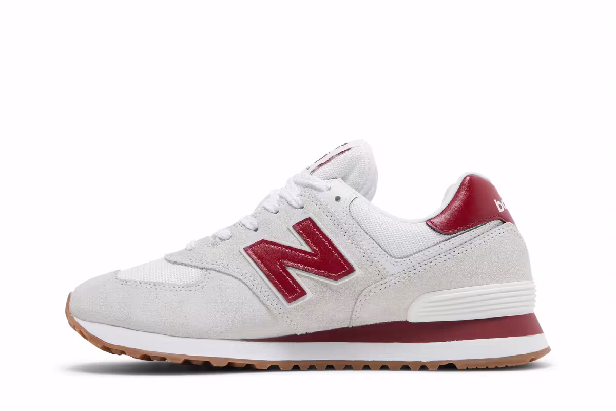 New Balance 574v2 White Red, view 4