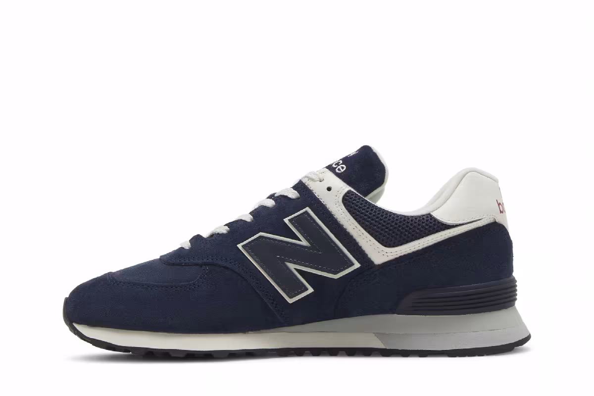 New Balance 574 Navy White, view 4