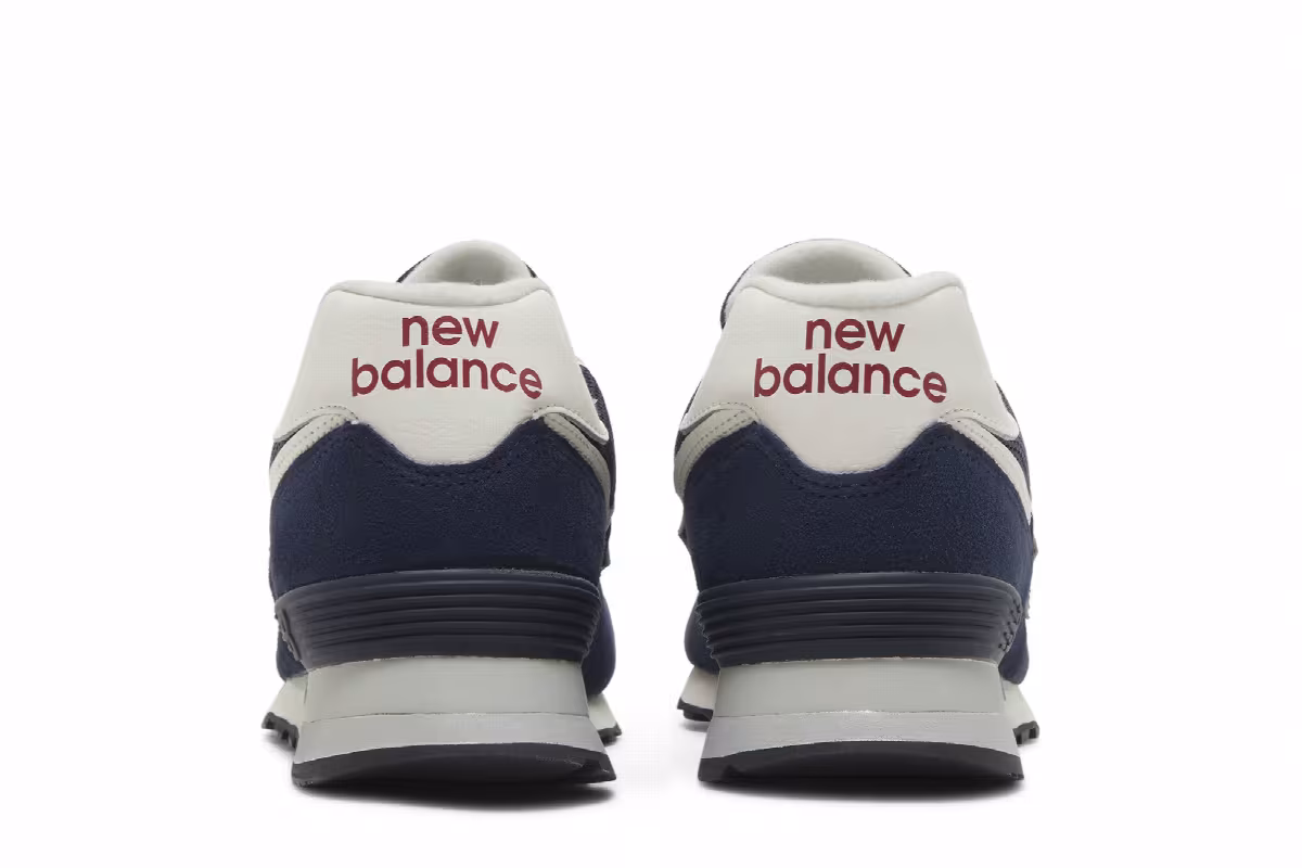 New Balance 574 Navy White, view 7
