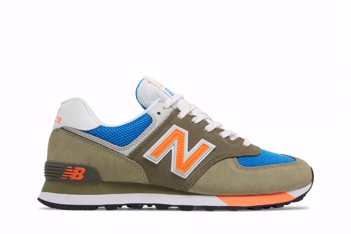 New Balance 574v2 Grey Orange, view 2
