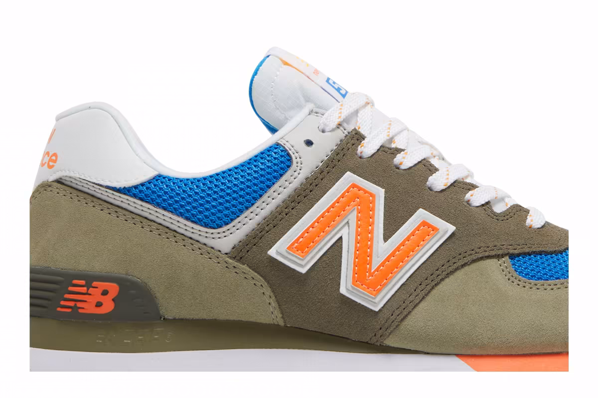 New Balance 574v2 Grey Orange, view 3