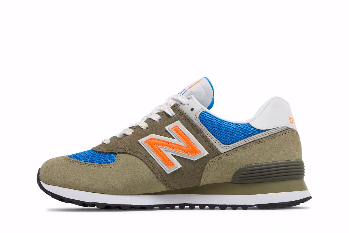 New Balance 574v2 Grey Orange, view 4