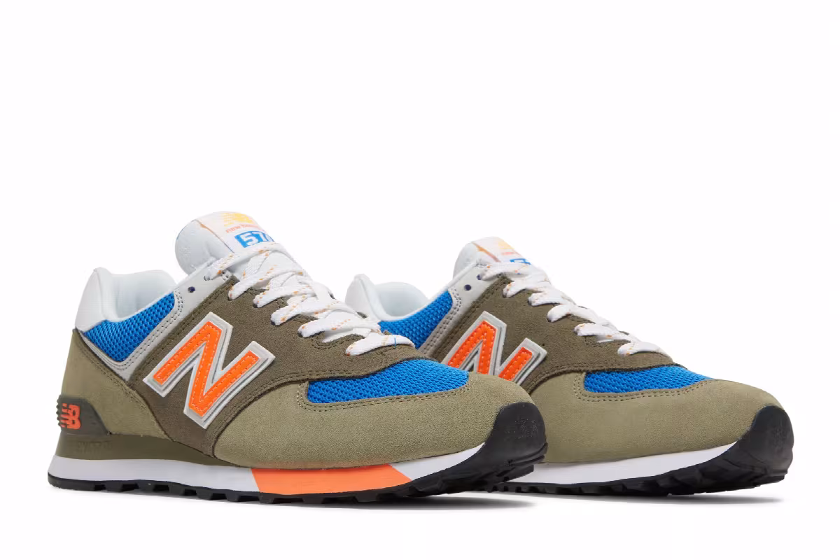 New Balance 574v2 Grey Orange, view 9