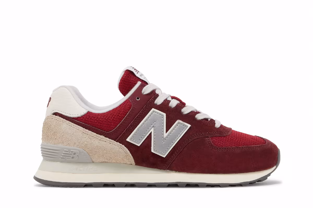 New Balance 574 Lunar New Year - Classic Crimson, view 2