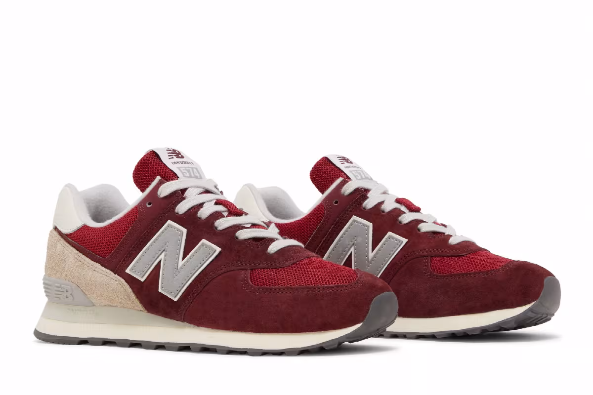 New Balance 574 Lunar New Year - Classic Crimson, view 9